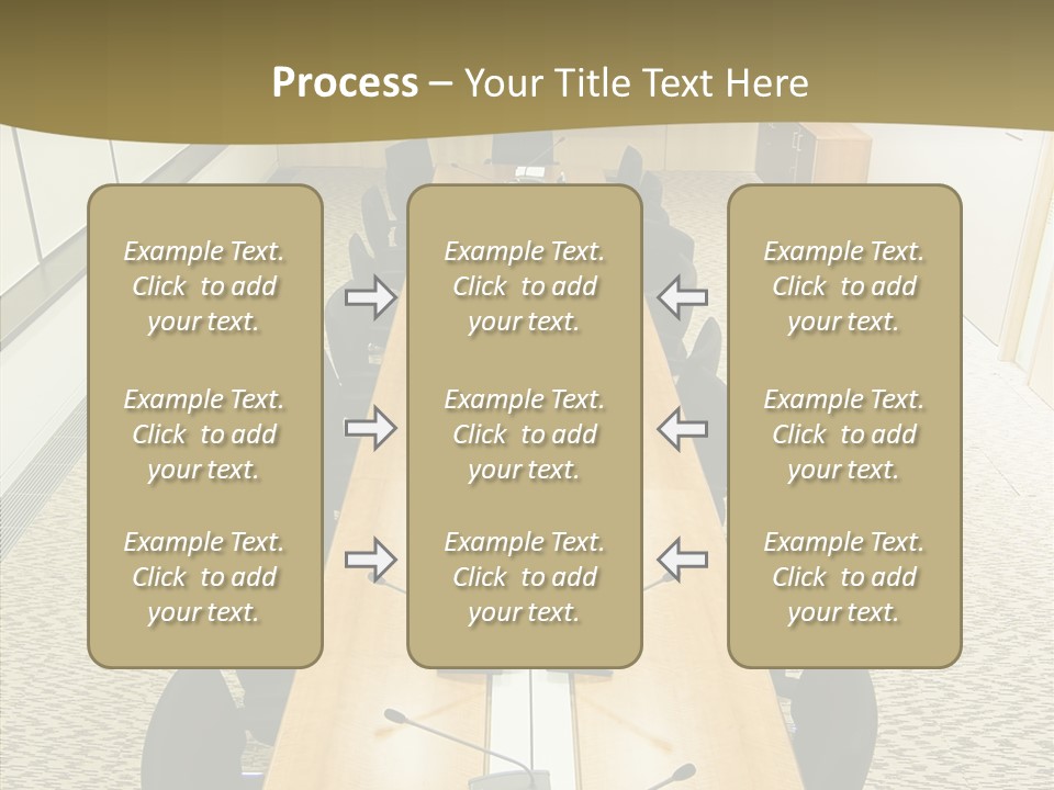 Hall Inside Doors PowerPoint Template