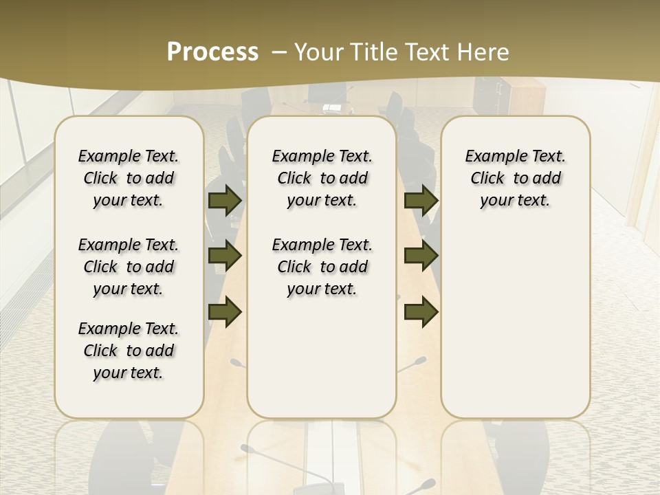 Hall Inside Doors PowerPoint Template