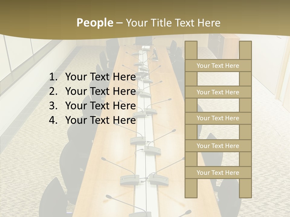 Hall Inside Doors PowerPoint Template