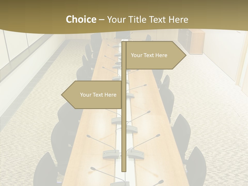 Hall Inside Doors PowerPoint Template