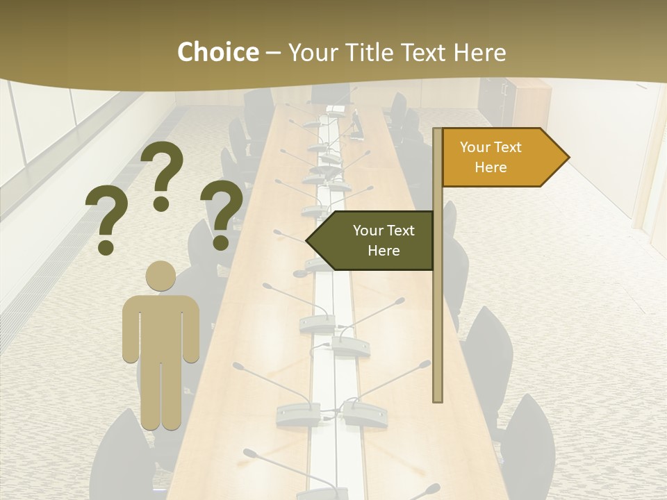 Hall Inside Doors PowerPoint Template