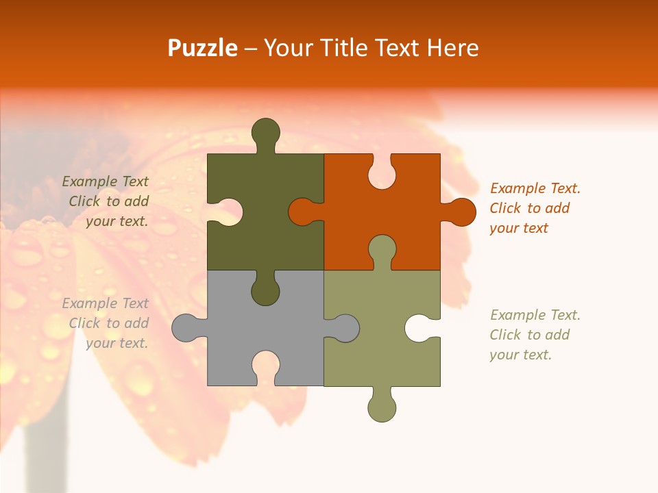 Rain Pretty Drops PowerPoint Template