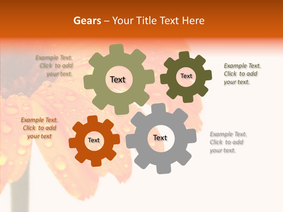 Rain Pretty Drops PowerPoint Template