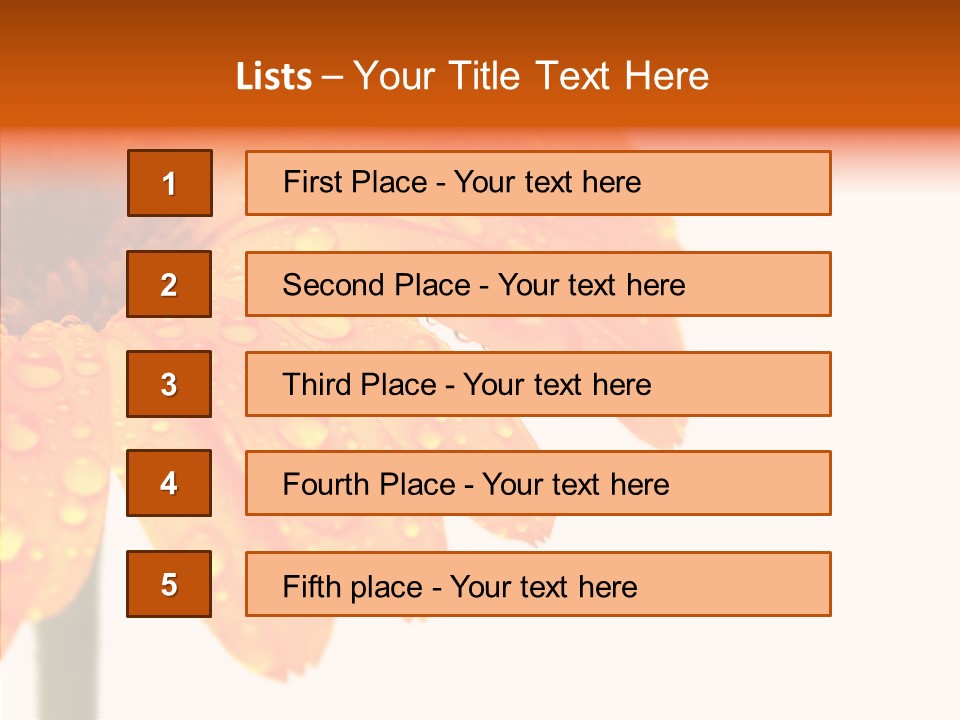 Rain Pretty Drops PowerPoint Template