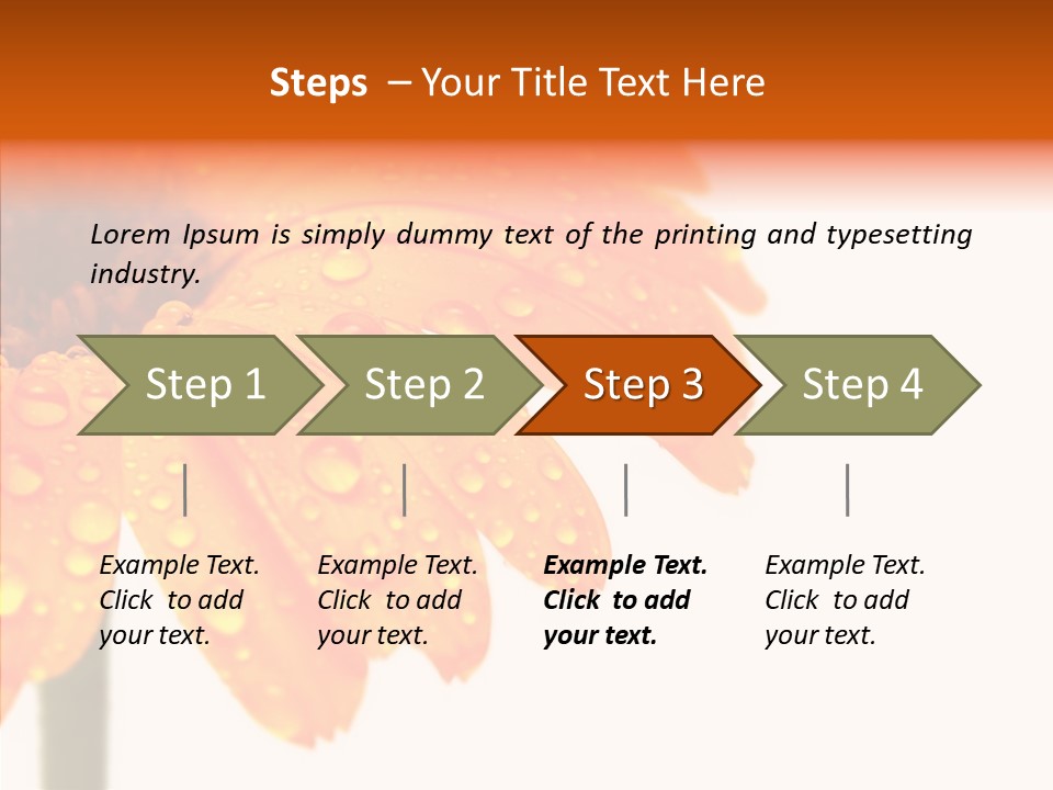 Rain Pretty Drops PowerPoint Template