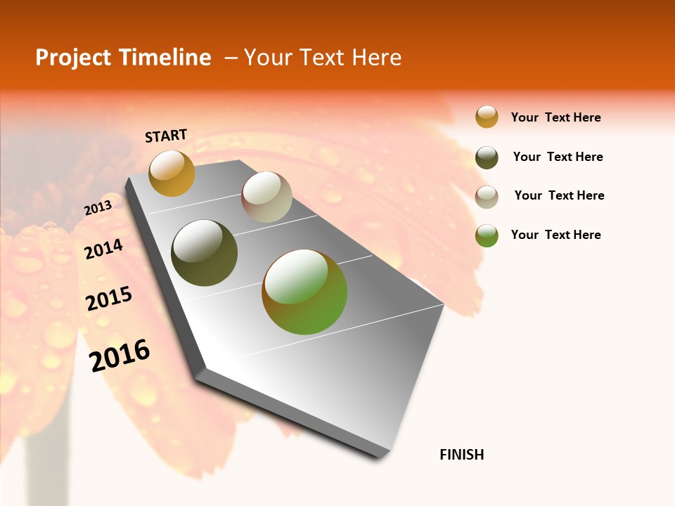 Rain Pretty Drops PowerPoint Template