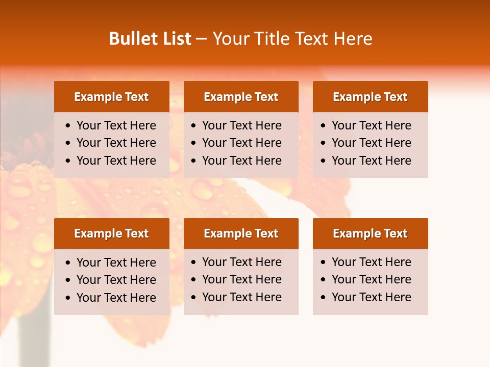 Rain Pretty Drops PowerPoint Template