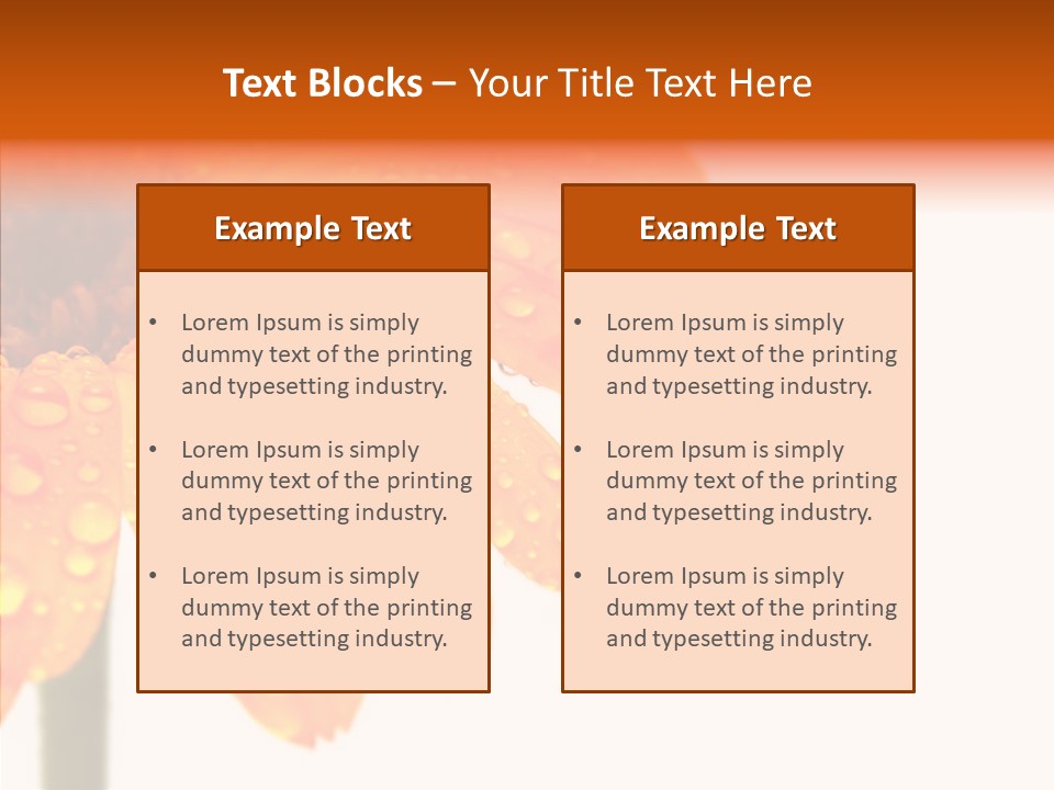Rain Pretty Drops PowerPoint Template