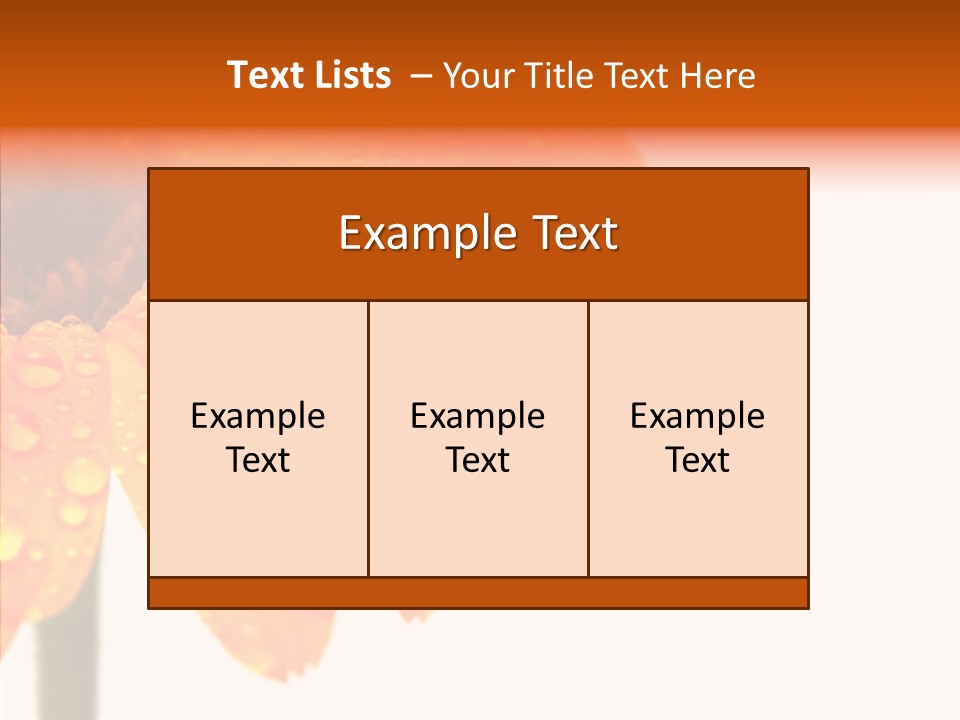 Rain Pretty Drops PowerPoint Template
