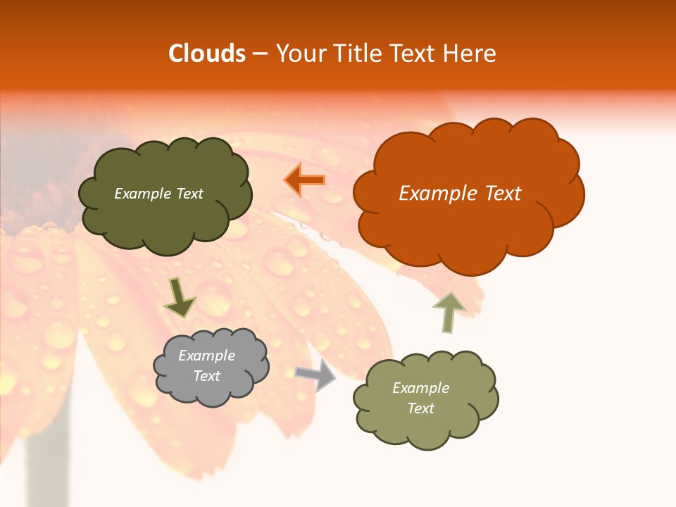 Rain Pretty Drops PowerPoint Template