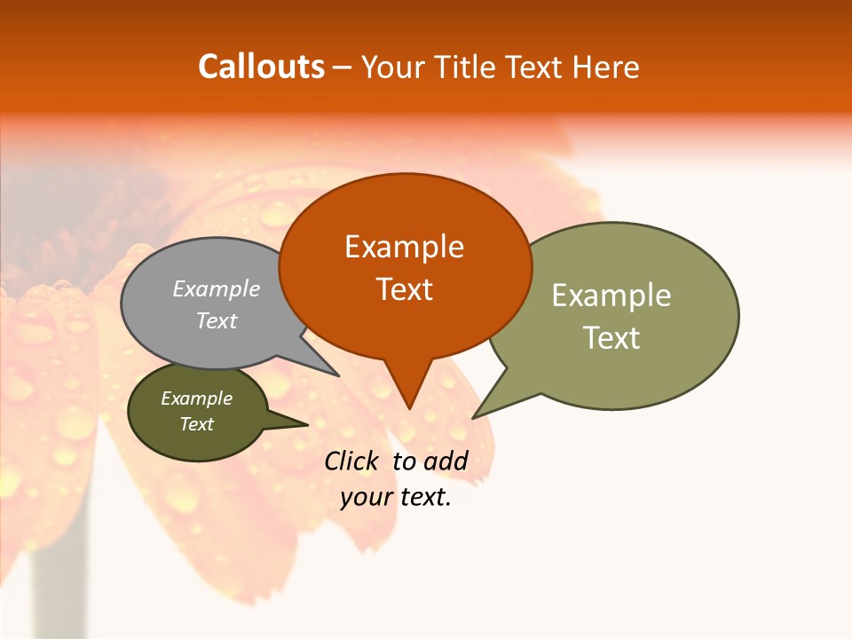 Rain Pretty Drops PowerPoint Template