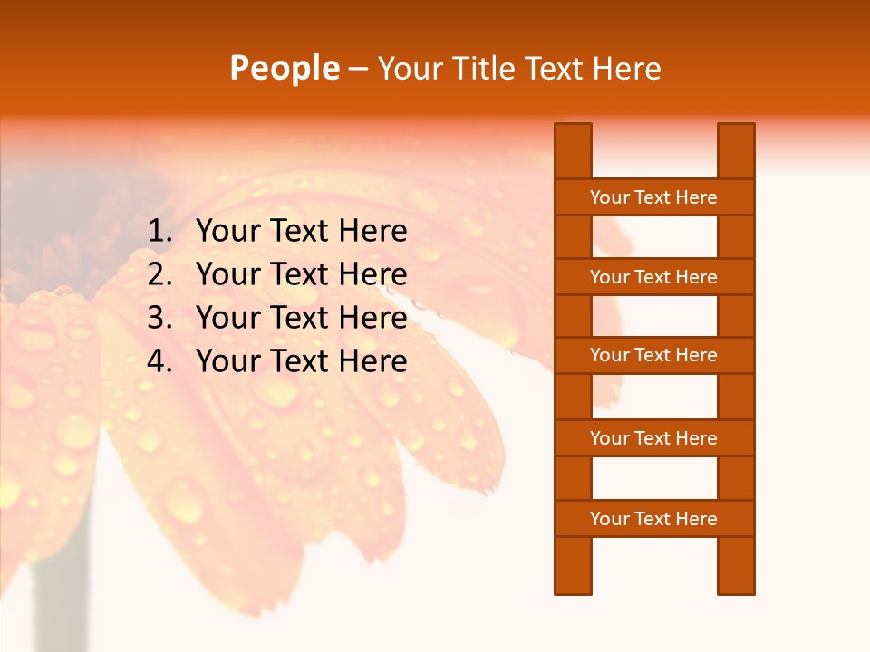 Rain Pretty Drops PowerPoint Template