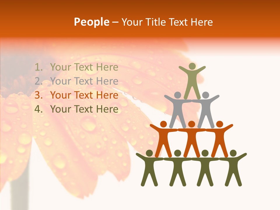 Rain Pretty Drops PowerPoint Template