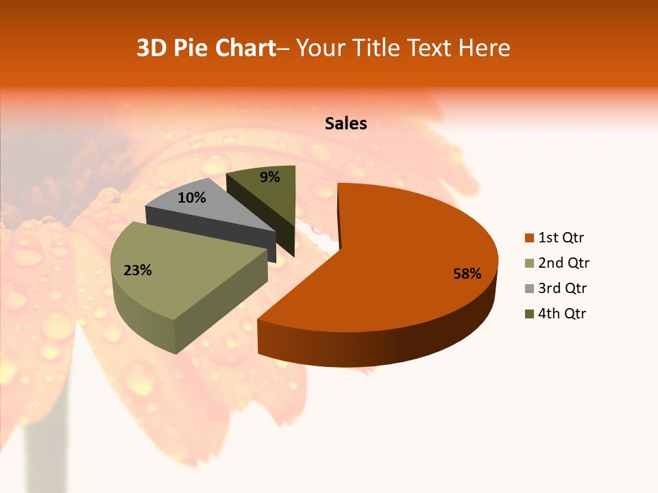 Rain Pretty Drops PowerPoint Template