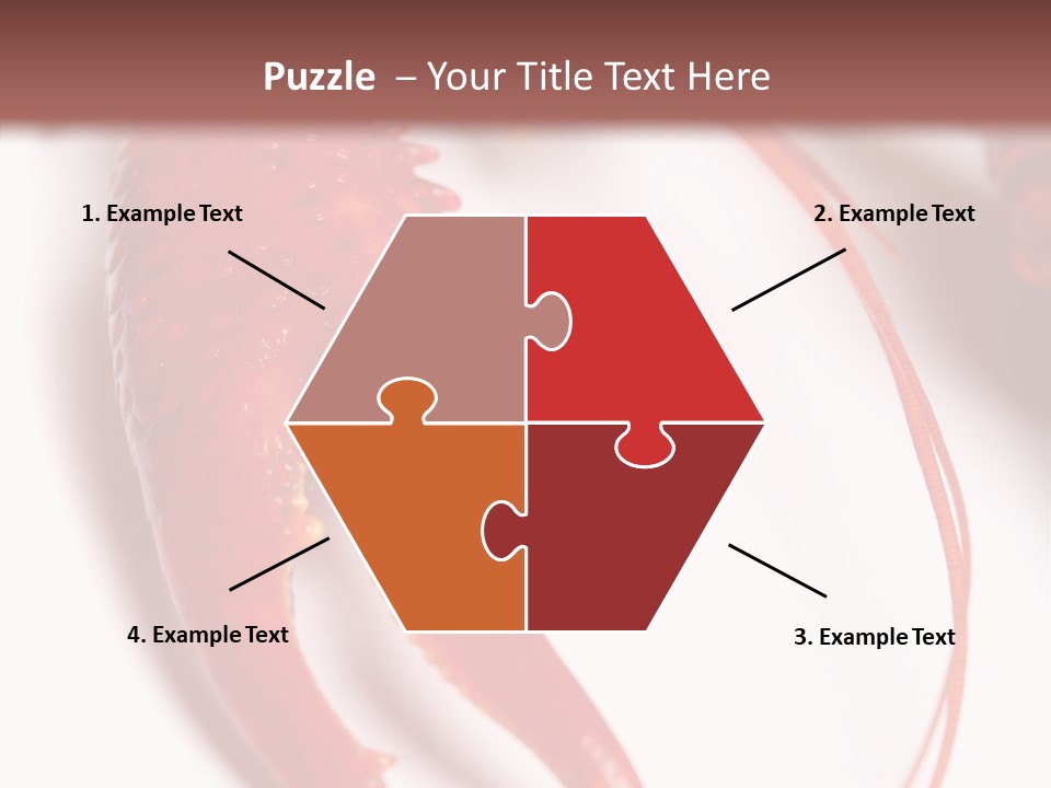 Color Crustacean Close Up PowerPoint Template