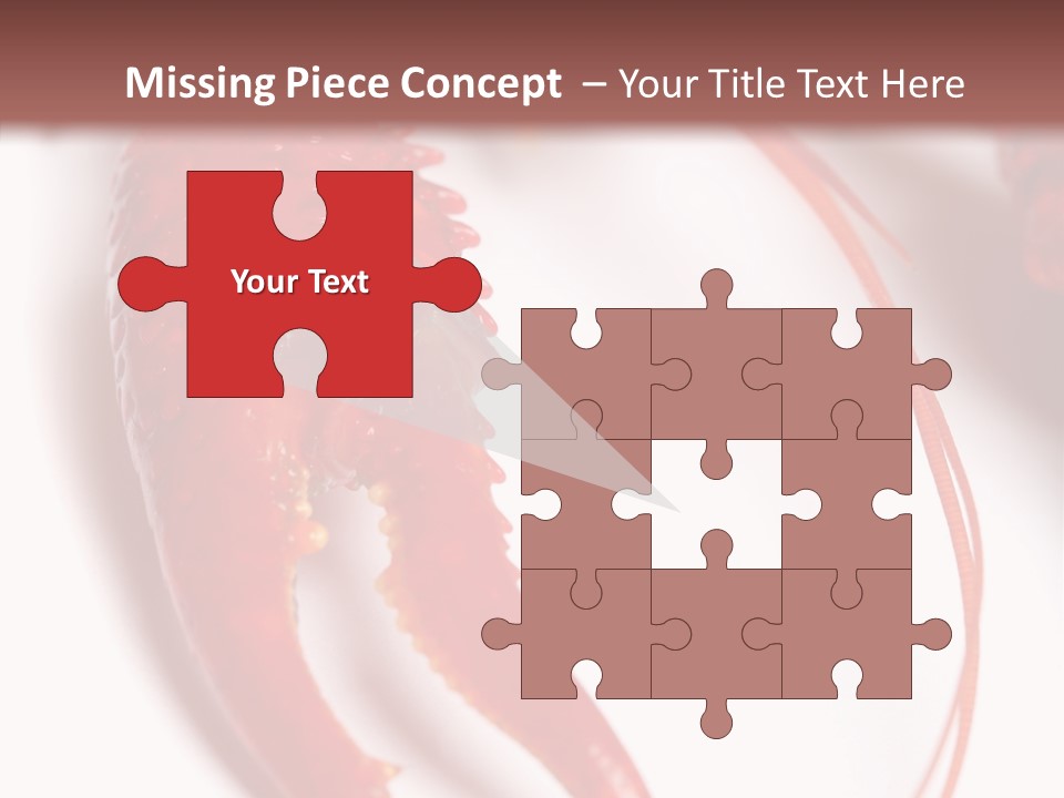 Color Crustacean Close Up PowerPoint Template