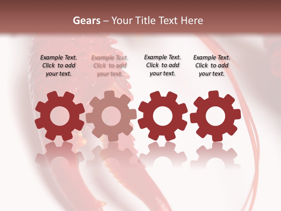 Color Crustacean Close Up PowerPoint Template