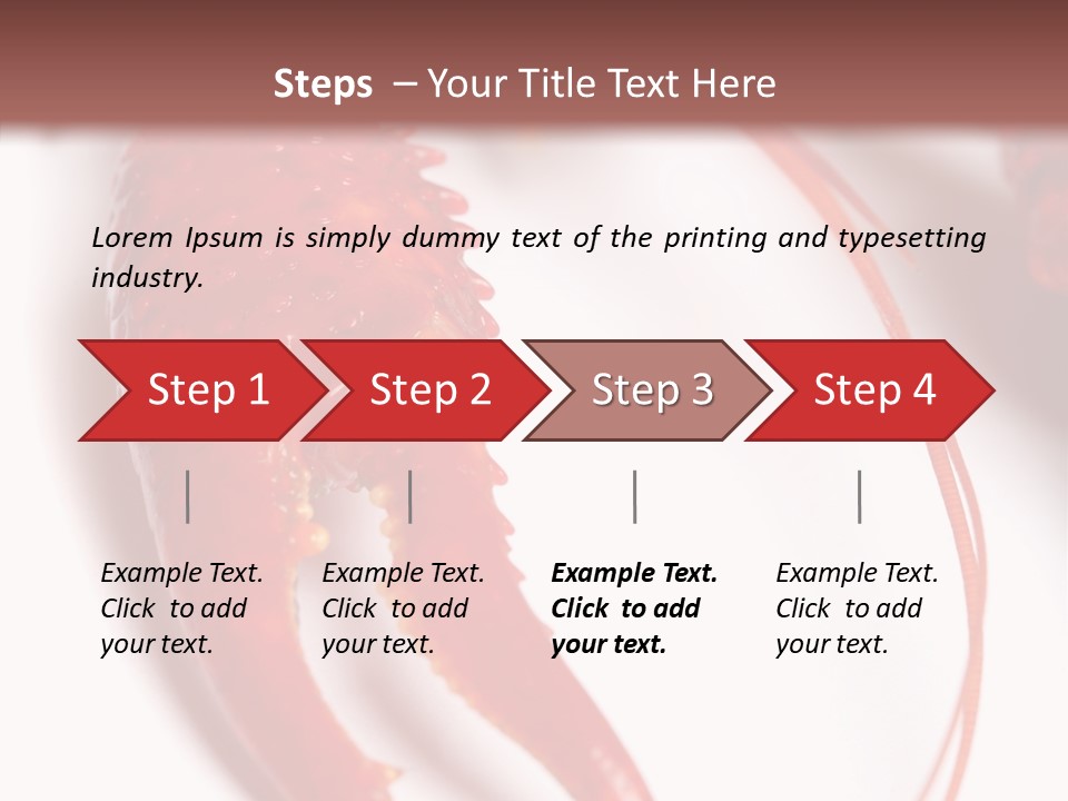 Color Crustacean Close Up PowerPoint Template