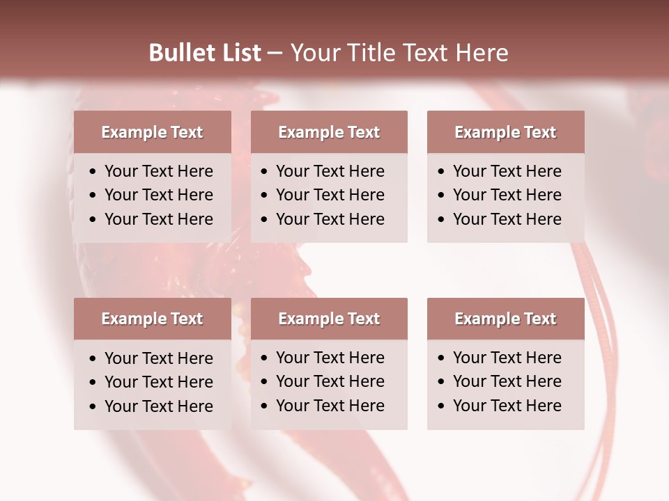 Color Crustacean Close Up PowerPoint Template