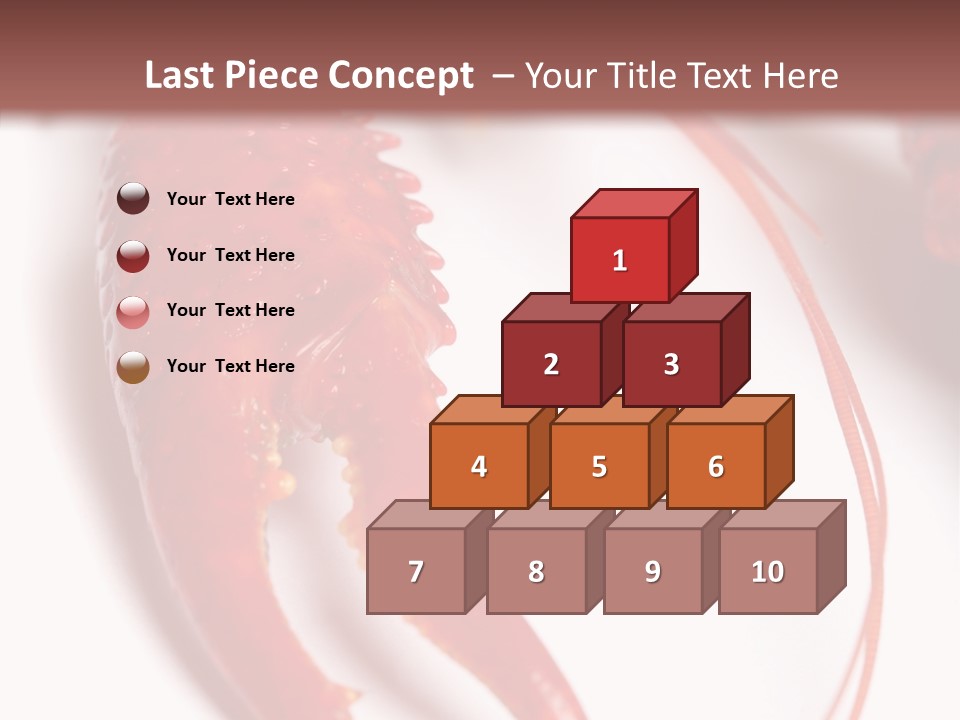 Color Crustacean Close Up PowerPoint Template