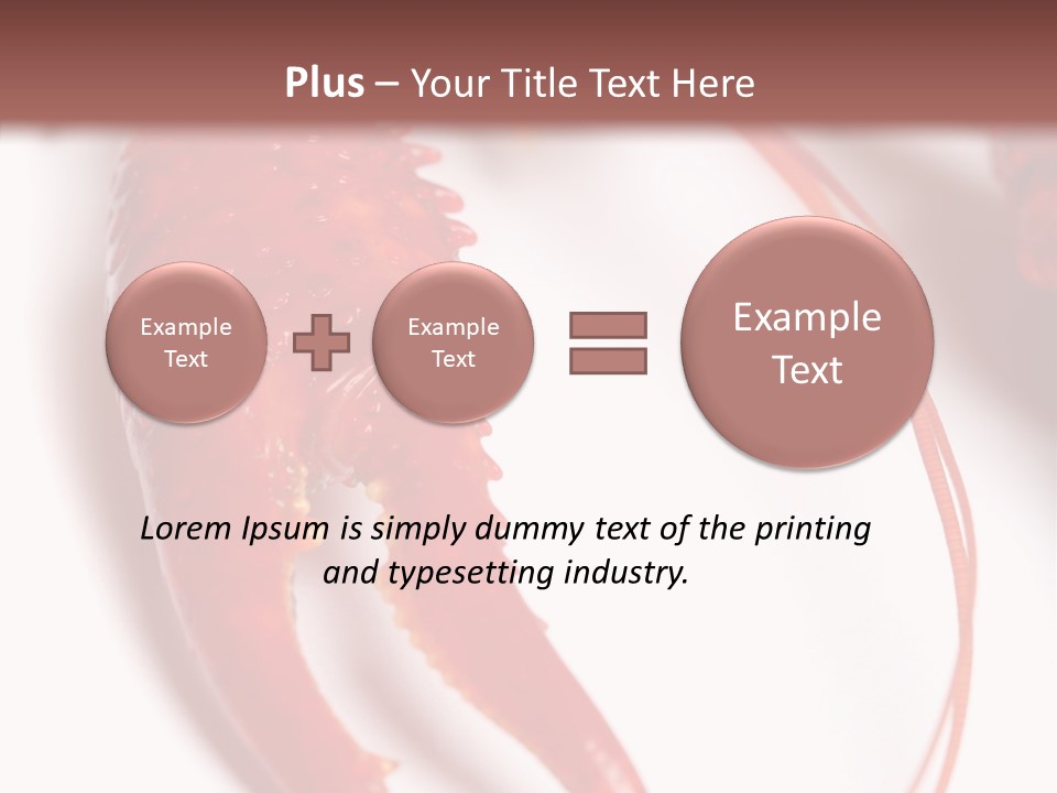 Color Crustacean Close Up PowerPoint Template