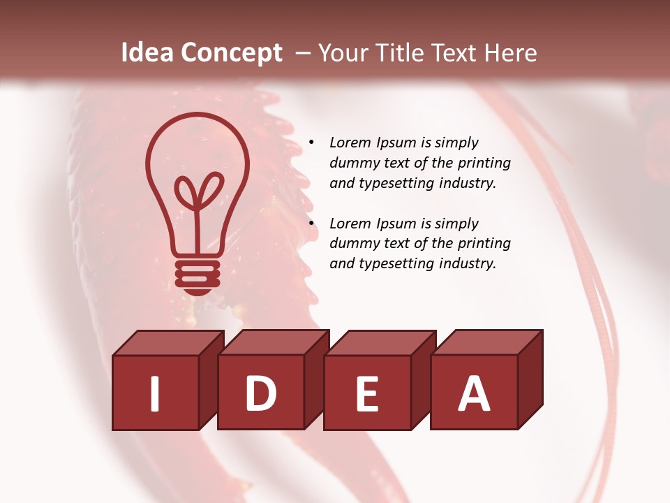 Color Crustacean Close Up PowerPoint Template