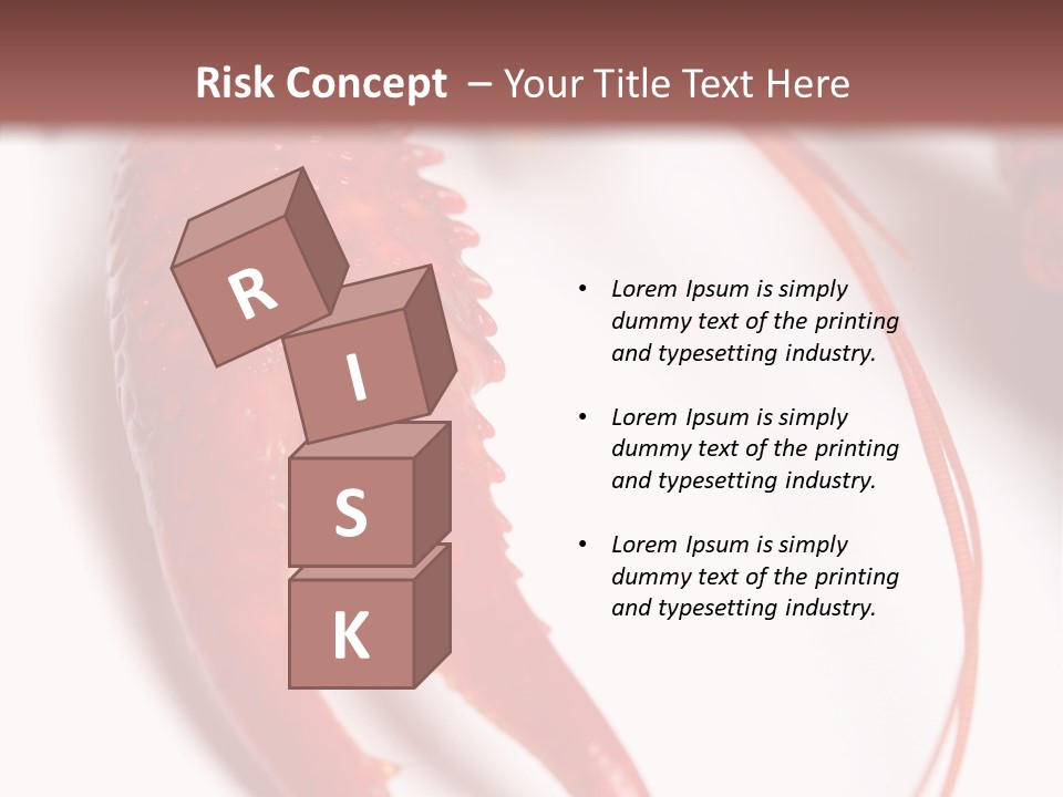 Color Crustacean Close Up PowerPoint Template