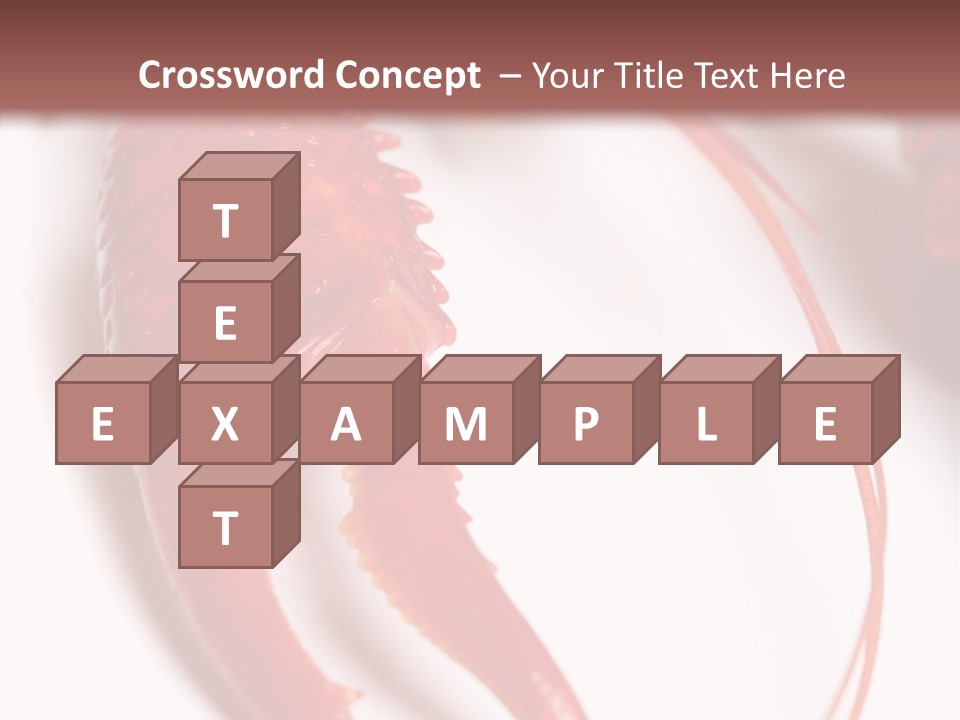 Color Crustacean Close Up PowerPoint Template