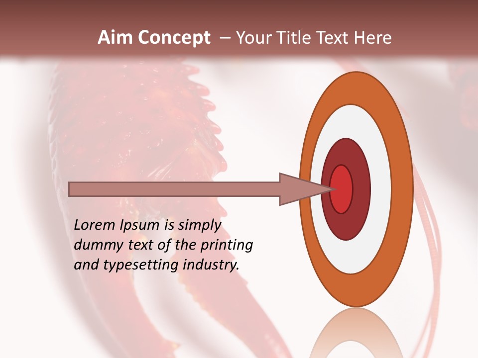 Color Crustacean Close Up PowerPoint Template