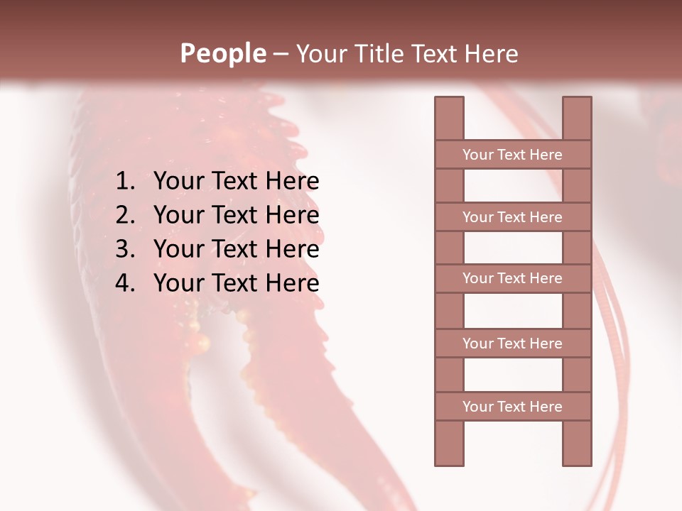Color Crustacean Close Up PowerPoint Template