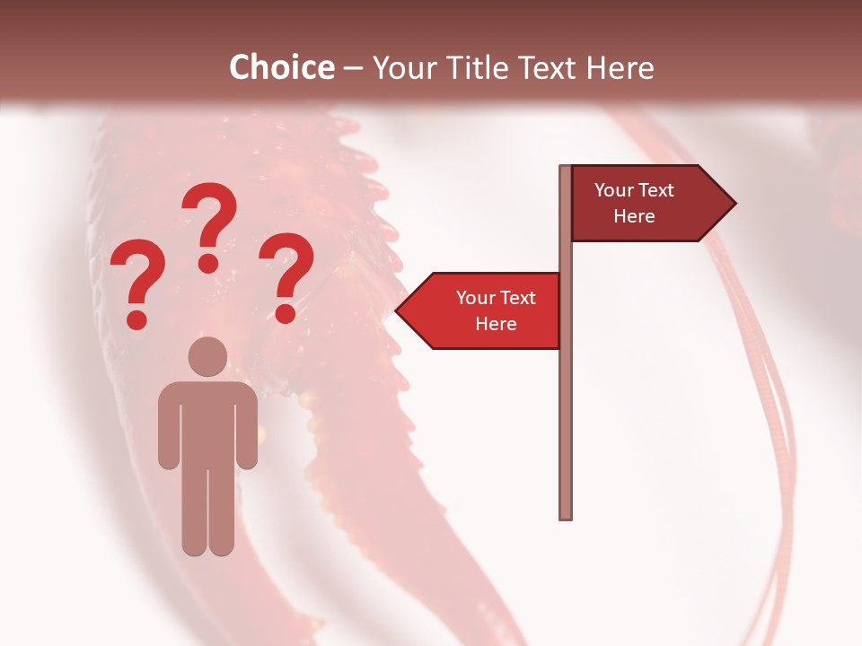 Color Crustacean Close Up PowerPoint Template