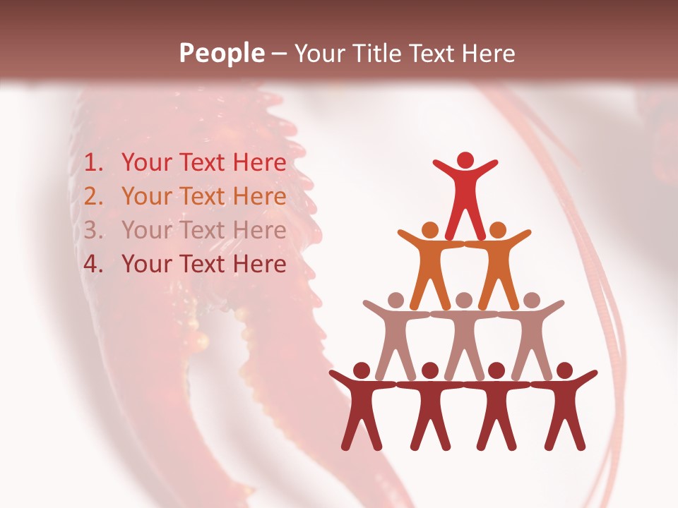 Color Crustacean Close Up PowerPoint Template