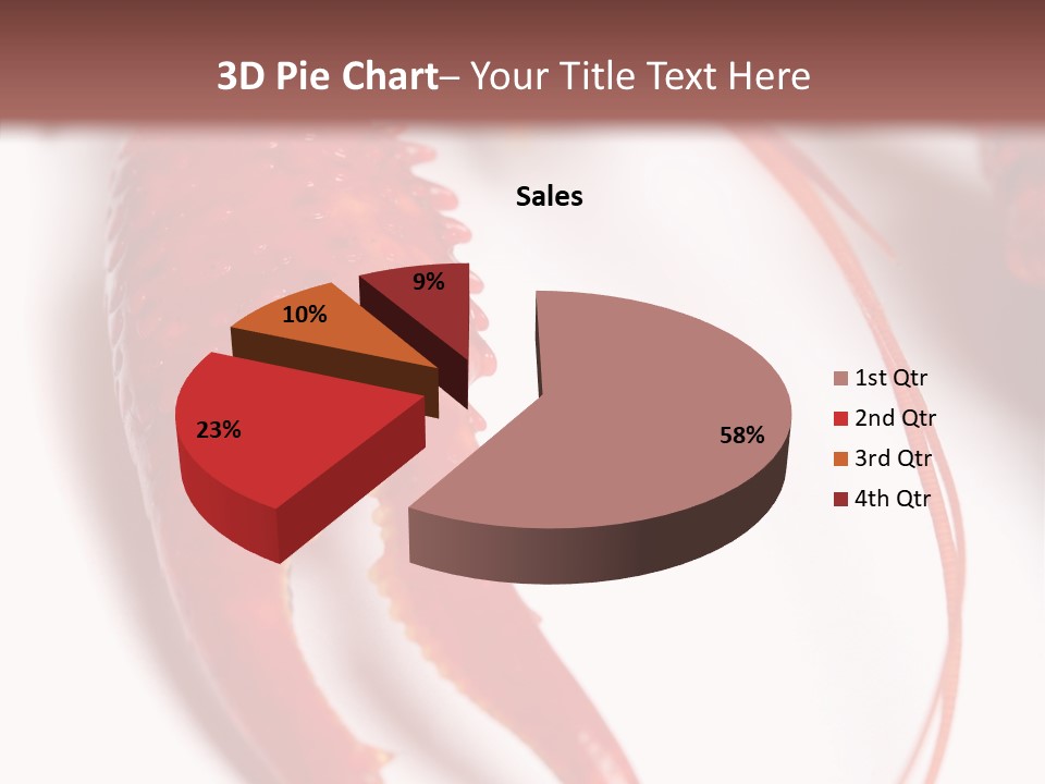 Color Crustacean Close Up PowerPoint Template
