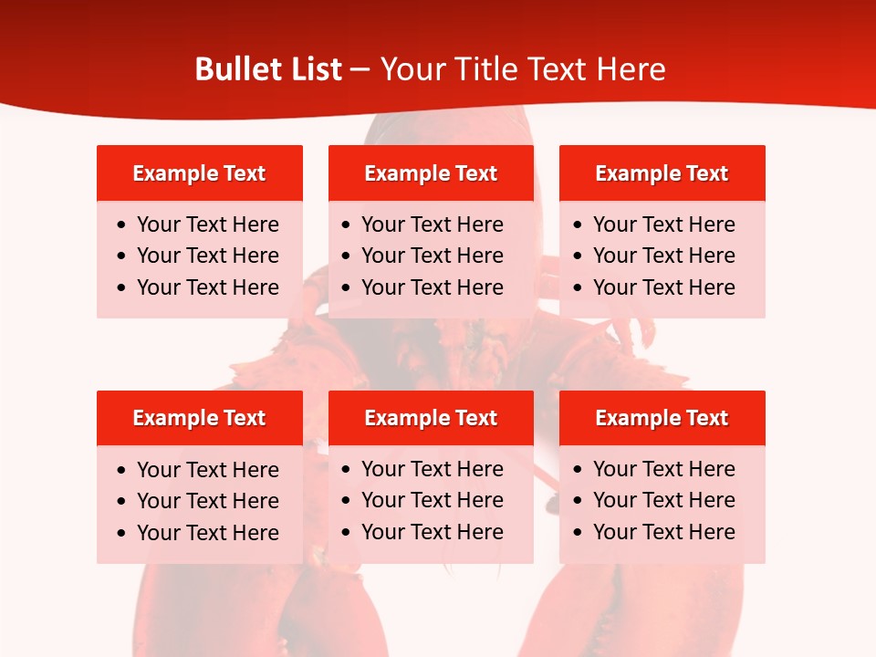 White Full Dining PowerPoint Template