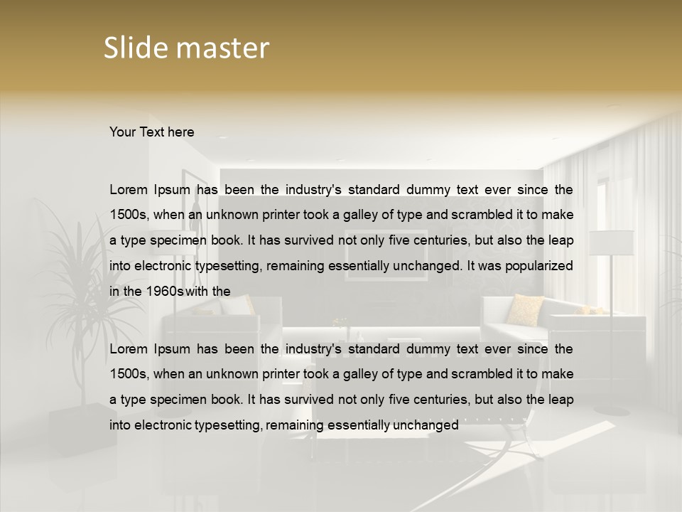 Art Elegance Curtain PowerPoint Template