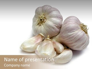 Flavor Allium Bulb PowerPoint Template