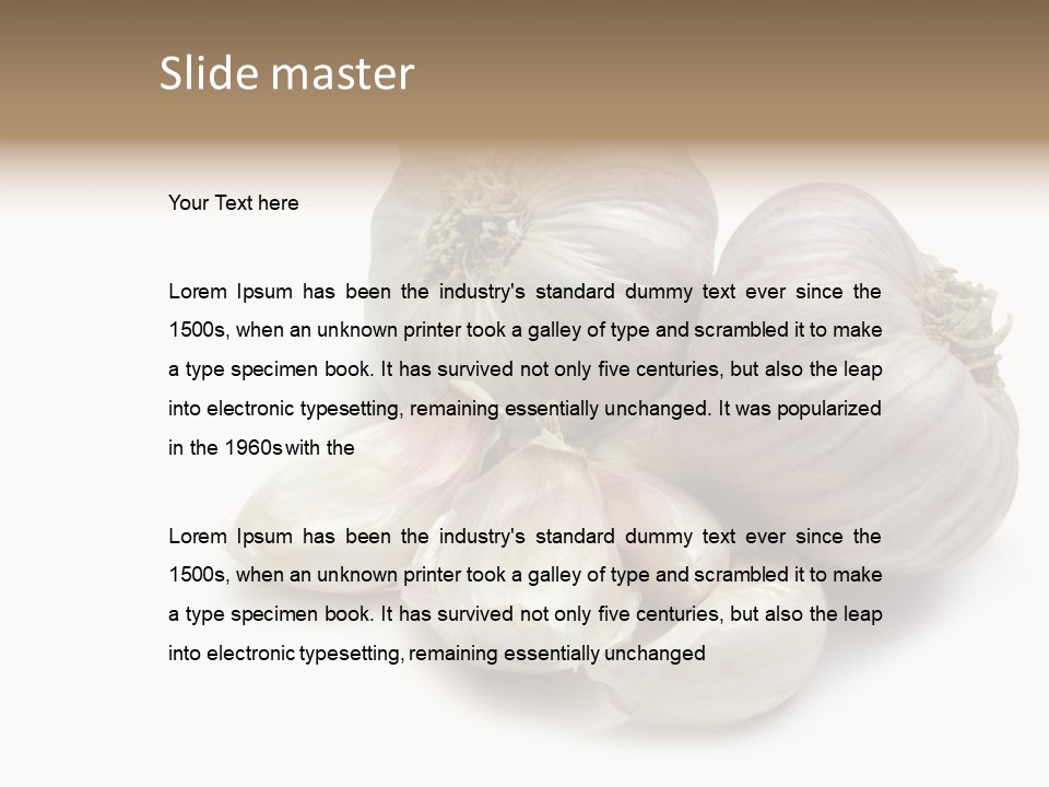 Flavor Allium Bulb PowerPoint Template