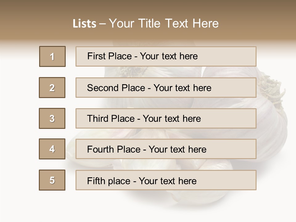 Flavor Allium Bulb PowerPoint Template