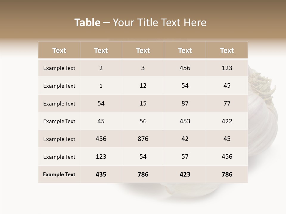 Flavor Allium Bulb PowerPoint Template