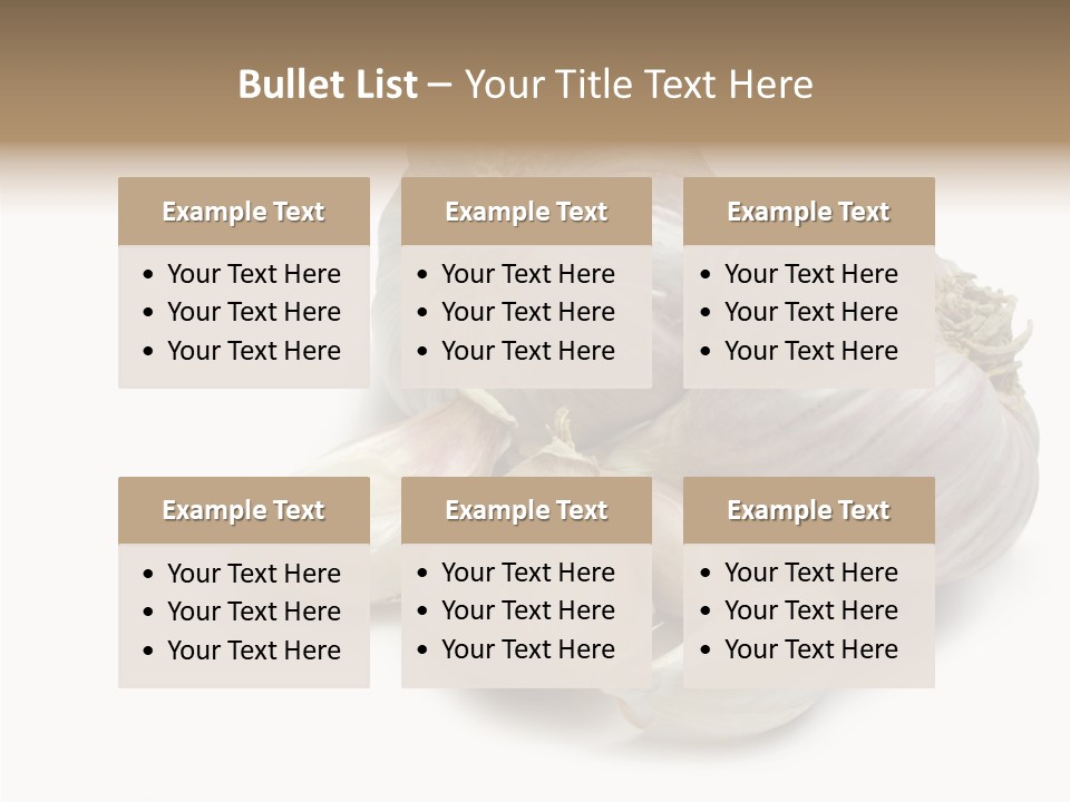 Flavor Allium Bulb PowerPoint Template