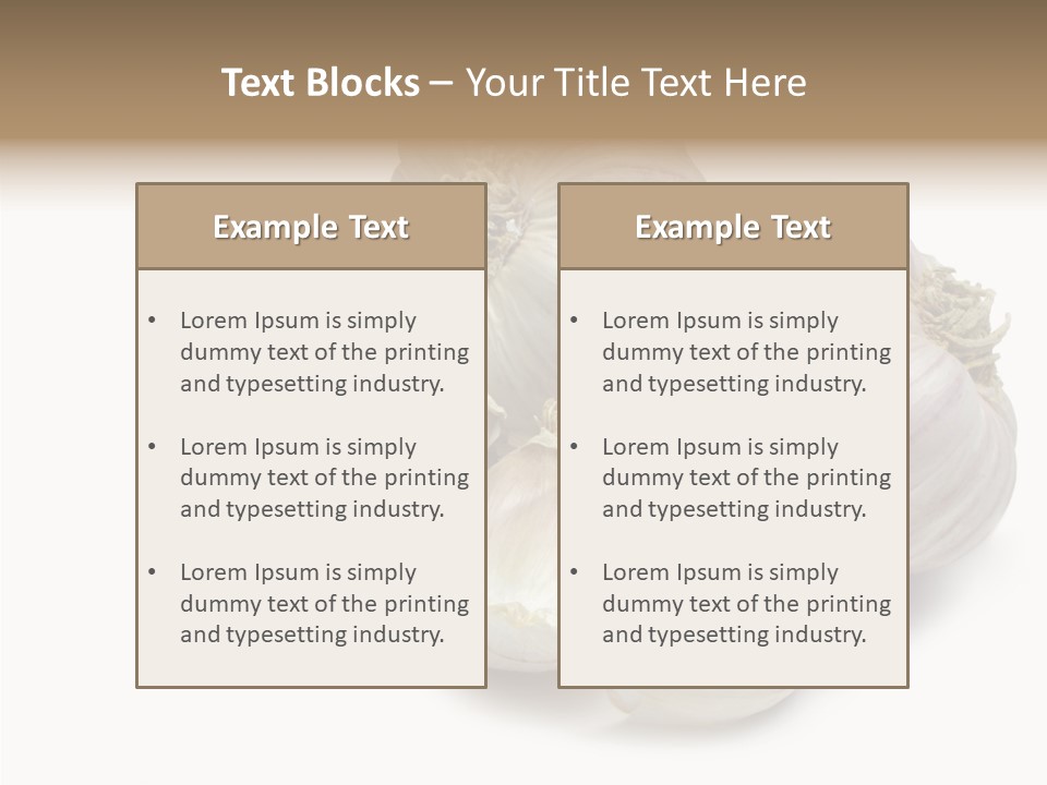 Flavor Allium Bulb PowerPoint Template