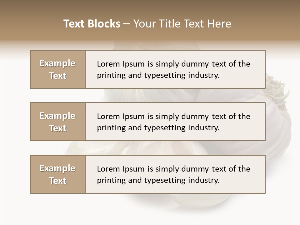 Flavor Allium Bulb PowerPoint Template