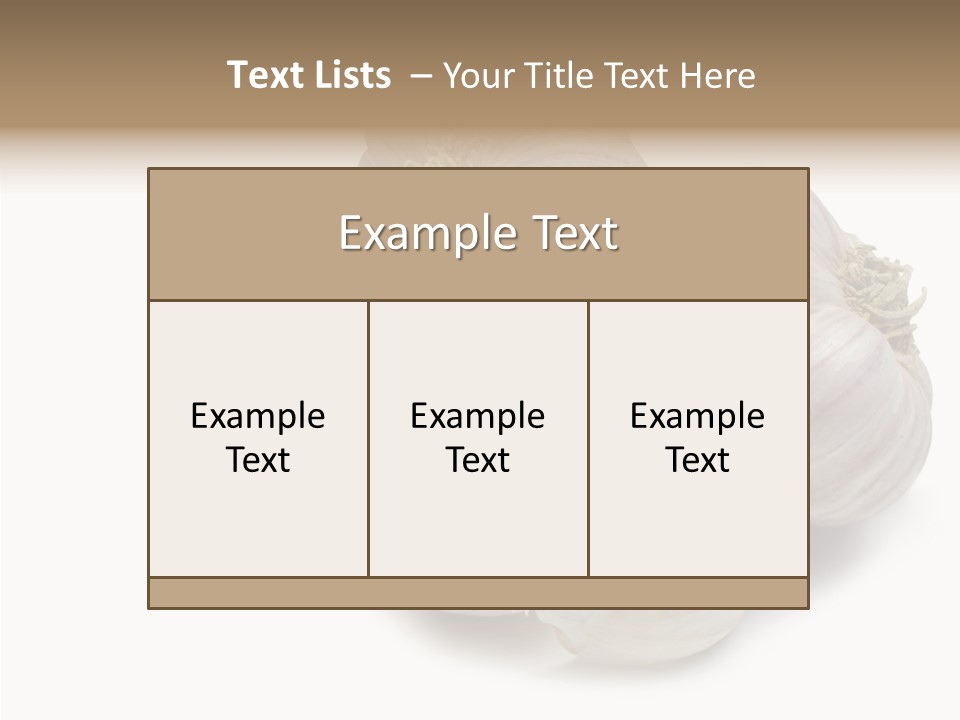 Flavor Allium Bulb PowerPoint Template