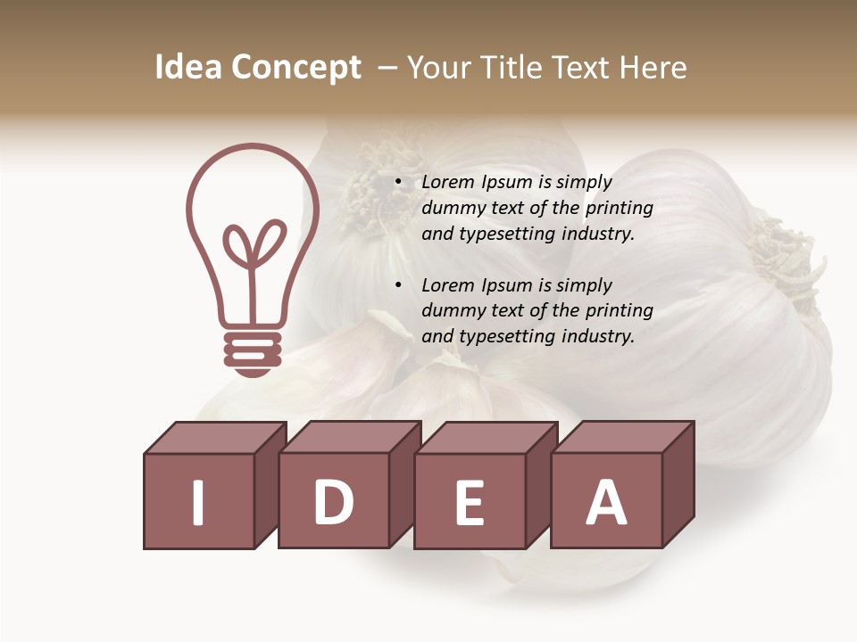 Flavor Allium Bulb PowerPoint Template