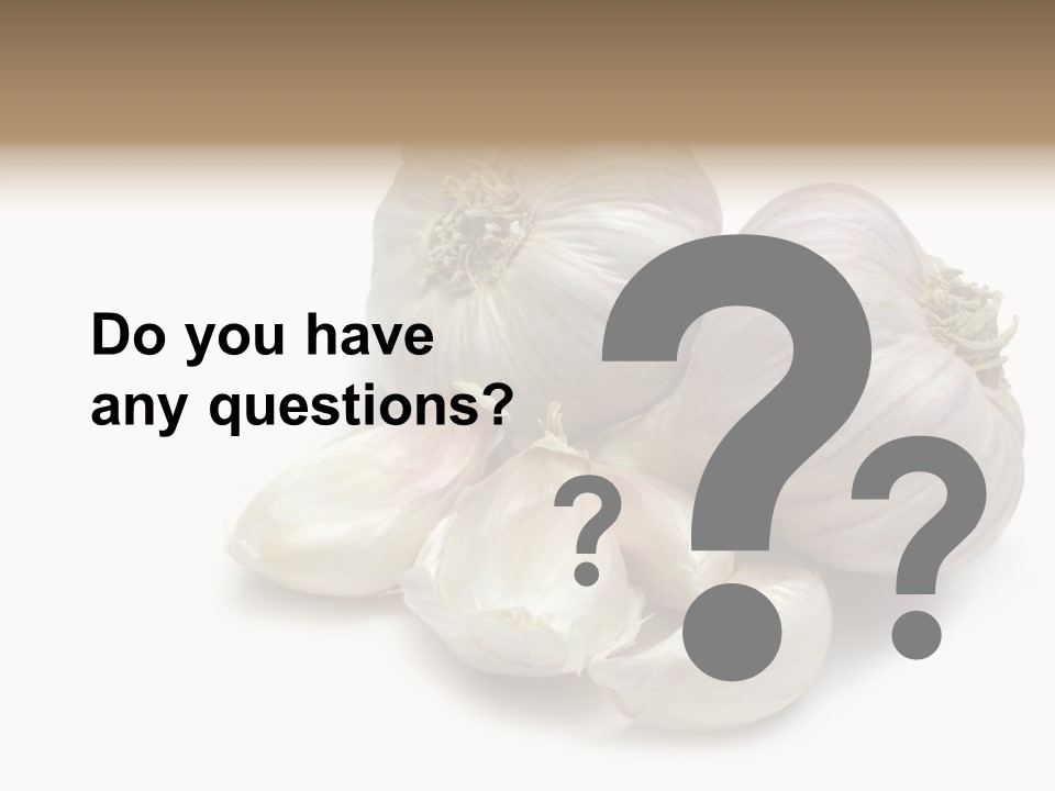 Flavor Allium Bulb PowerPoint Template