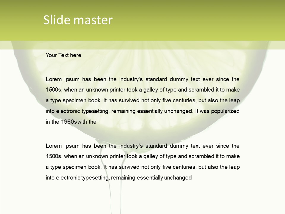 Thirsty Food Cold PowerPoint Template