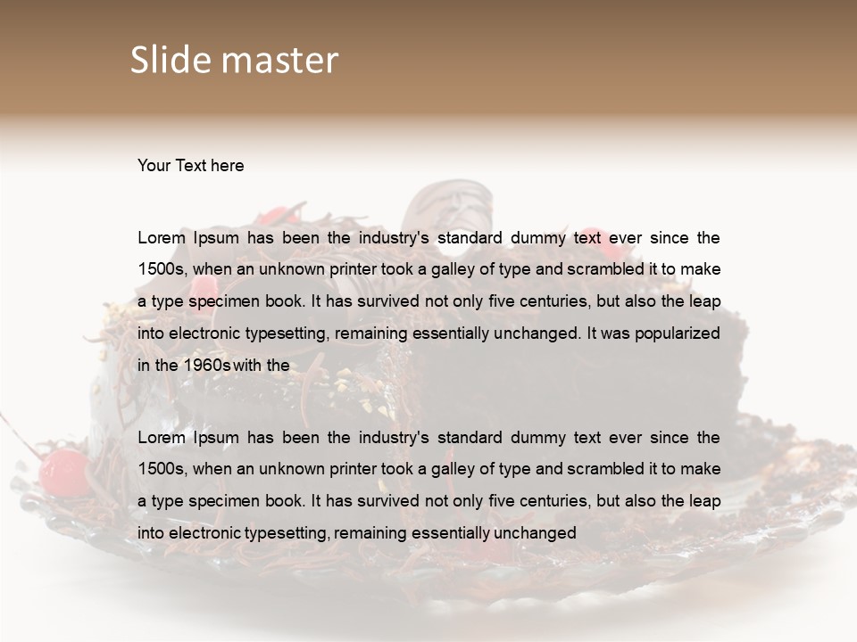 Bakery Gourmet Yummy PowerPoint Template