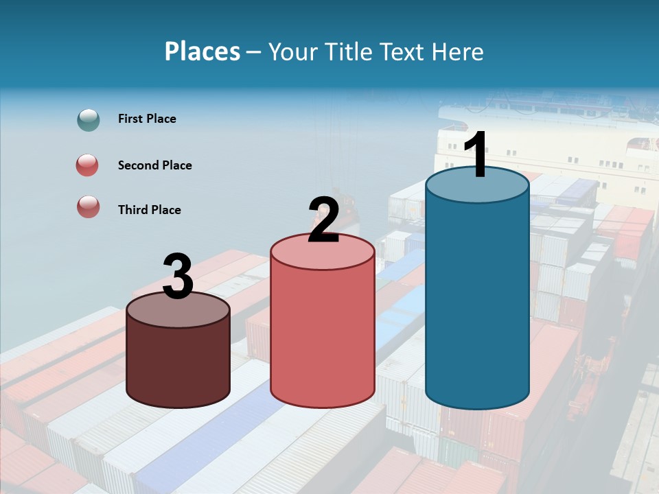 Load Freight Barge PowerPoint Template