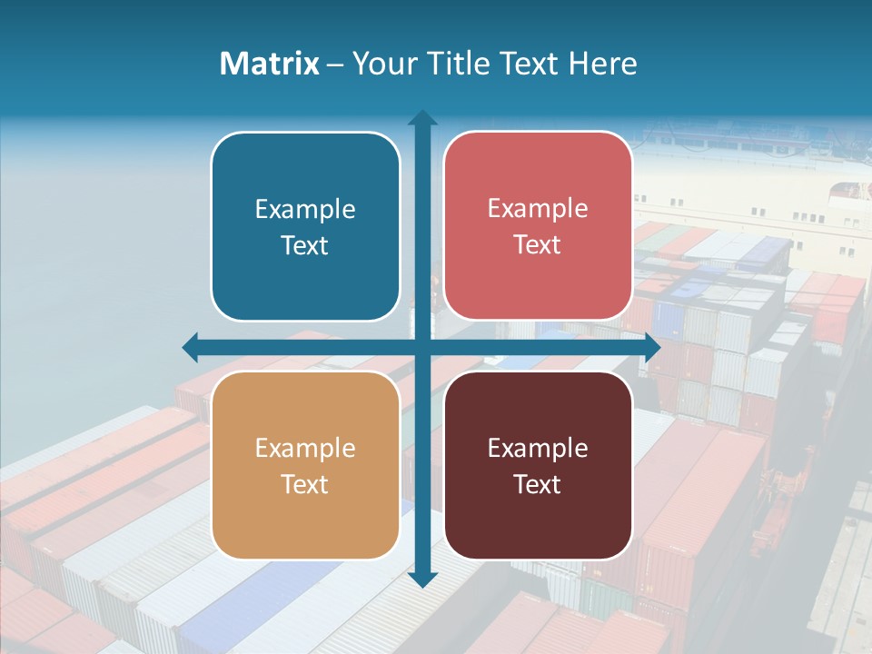 Load Freight Barge PowerPoint Template