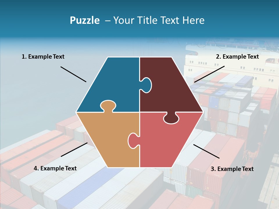 Load Freight Barge PowerPoint Template